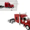 Kenworth W990 with Stand Up Sleeper Cab Red 1/87 (HO) Plastic Model Car by HO Logistics