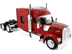 Kenworth W990 with Stand Up Sleeper Cab Red 1/87 (HO) Plastic Model Car by HO Logistics