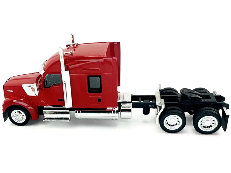 Kenworth W990 with Stand Up Sleeper Cab Red 1/87 (HO) Plastic Model Car by HO Logistics