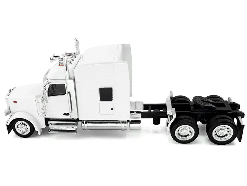 Kenworth W990 with Stand Up Sleeper Cab White 1/87 (HO) Plastic Model Car by HO Logistics