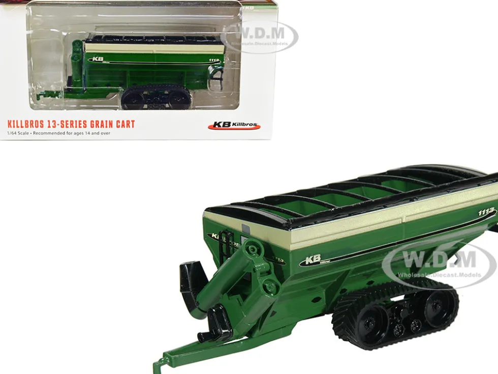 Killbros 1113 Grain Cart with Tracks Green 1/64 Diecast Model SpecCast UBC041