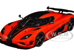 Koenigsegg Agera RS Chili Red Black Accents 1/18 Model Car Autoart 79022
