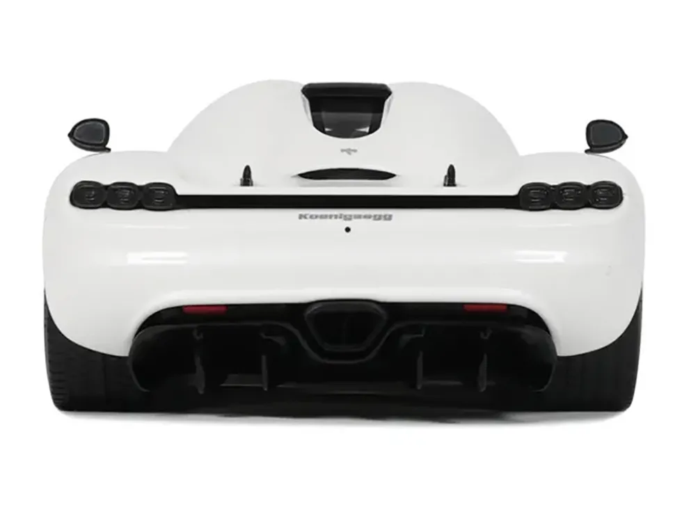 2024 Koenigsegg CC850 Crystal White 1/18 Model Car by GT Spirit