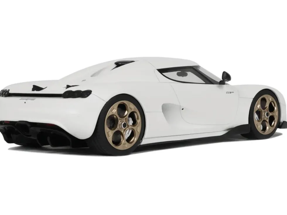 2024 Koenigsegg CC850 Crystal White 1/18 Model Car by GT Spirit