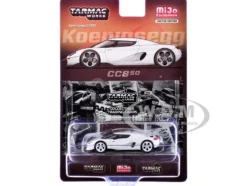 Koenigsegg CC850 White with Tarmac Cards