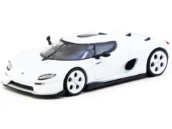 Koenigsegg CC850 White with Tarmac Cards