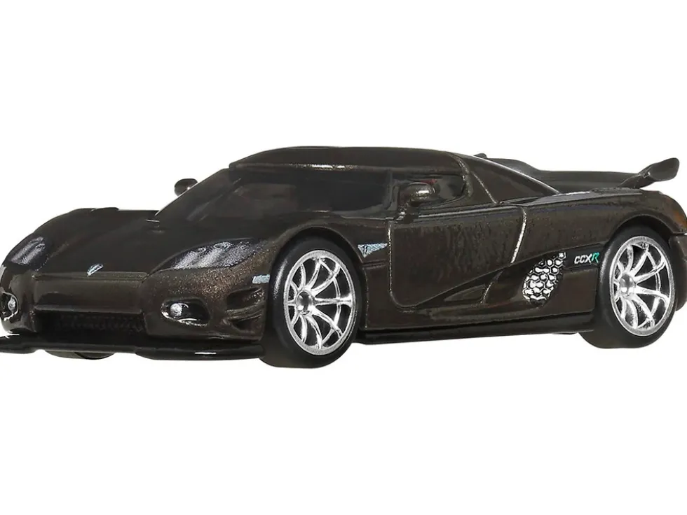 Koenigsegg CCXR Dark Gray Metallic "Fast Five" (2011) Movie "Fast & Furious" Series Diecast Model Car by Hot Wheels