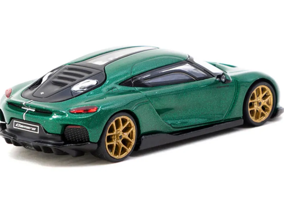 Koenigsegg Gemera Green Metallic "Global64" Series 1/64 Diecast Model by Tarmac Works