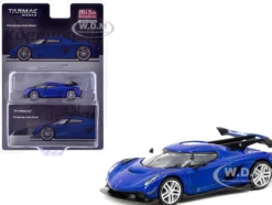Koenigsegg Jesko Attack Blue Metallic "Global64" Series 1/64 Diecast Model by Tarmac Works