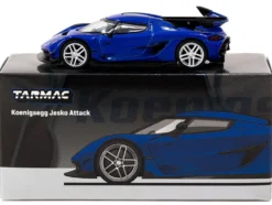 Koenigsegg Jesko Attack Blue Metallic "Global64" Series 1/64 Diecast Model by Tarmac Works