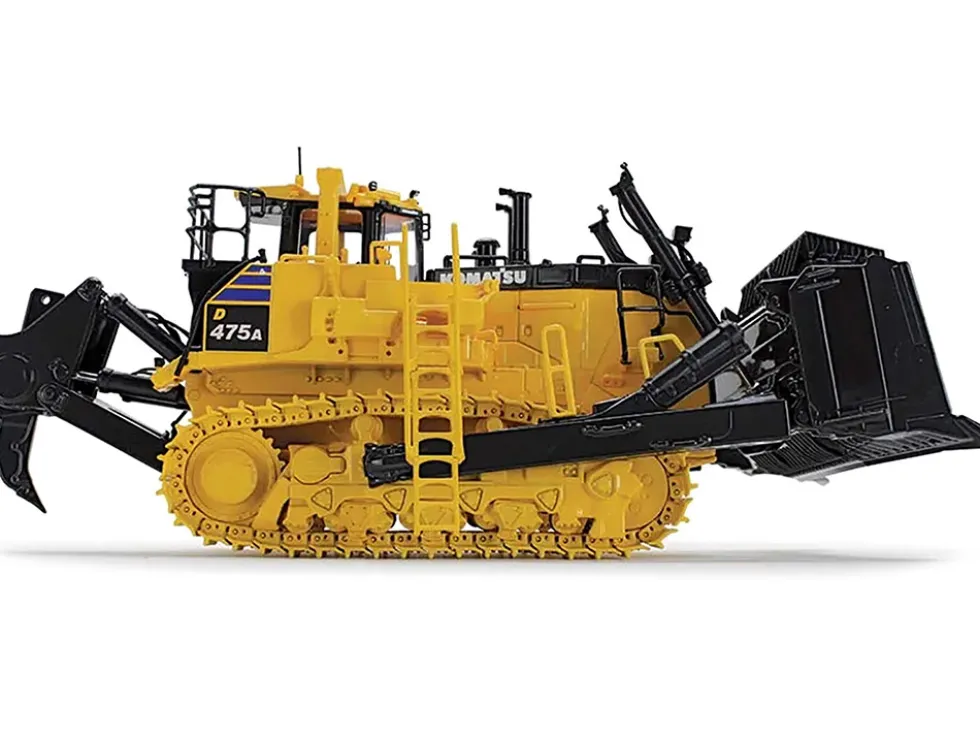 Komatsu D475A-8 Dozer with Ripper Yellow 1/50 Diecast Model First Gear 50-3482