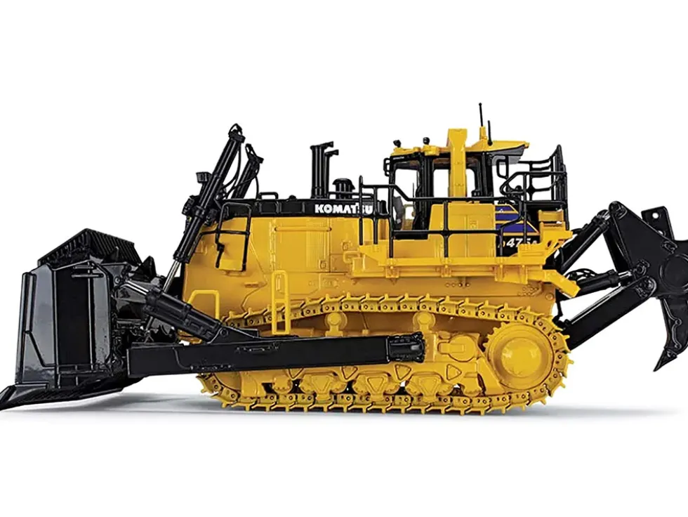 Komatsu D475A-8 Dozer with Ripper Yellow 1/50 Diecast Model First Gear 50-3482