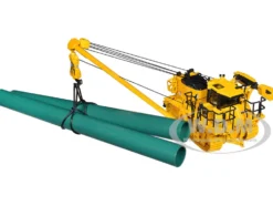 Komatsu D155CX-8 With K170 Pipelayer Yellow with Accessories 1/50 Diecast Model by First Gear