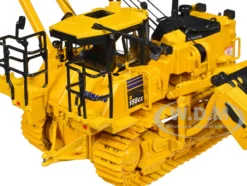 Komatsu D155CX-8 With K170 Pipelayer Yellow with Accessories 1/50 Diecast Model by First Gear