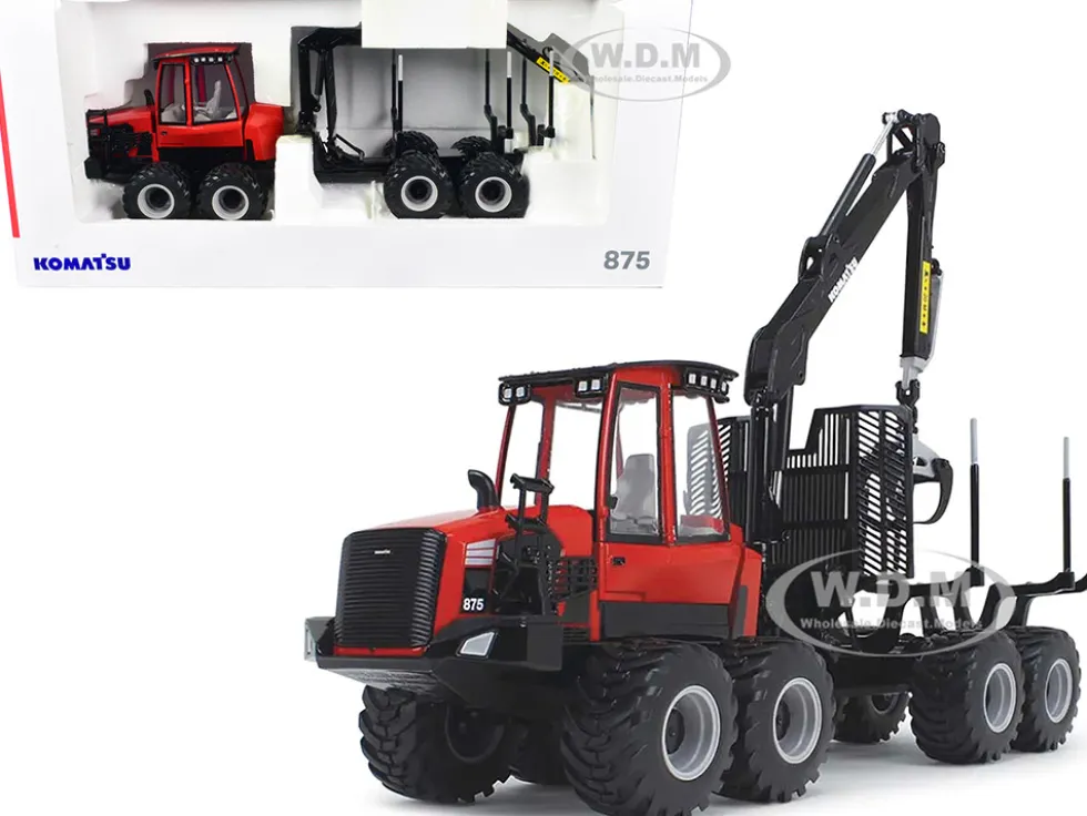 Komatsu 875.1 Forwarder Red Black 1/32 Diecast Model First Gear FG10-4238