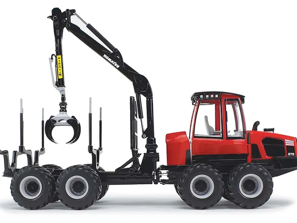 Komatsu 875.1 Forwarder Red Black 1/32 Diecast Model First Gear FG10-4238