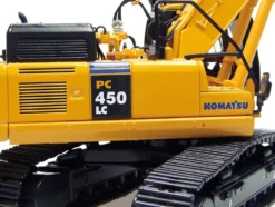 Komatsu PC450LC Excavator Short Boom with Bucket Yellow 1/50 Diecast Model Universal Hobbies UH8004