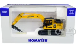 Komatsu PC210LC-11 Tracked Excavator Hammer Drill 1/50 Diecast Model Universal Hobbies UH8140