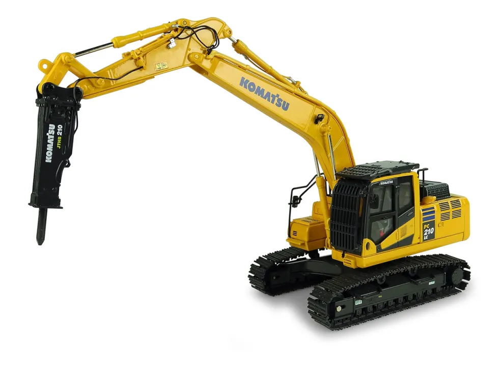 Komatsu PC210LC-11 Tracked Excavator Hammer Drill 1/50 Diecast Model Universal Hobbies UH8140