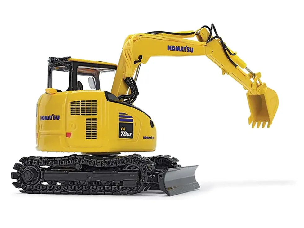 Komatsu PC78US-11 Excavator Yellow 1/50 Diecast Model DCP/First Gear 50-3474