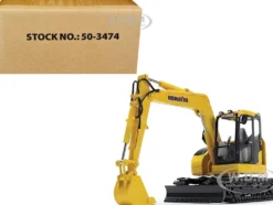 Komatsu PC78US-11 Excavator Yellow 1/50 Diecast Model DCP/First Gear 50-3474