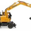 Komatsu PW148-11 Wheel Loader Yellow with Standard and Clamshell Buckets 1/50 Diecast Model by Universal Hobbies