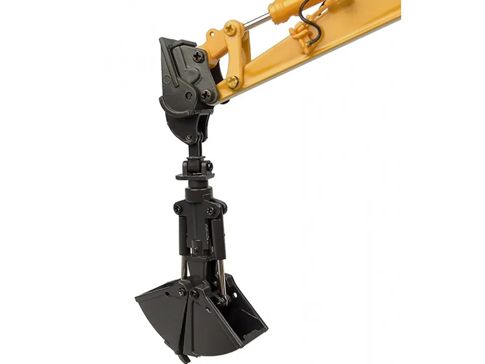 Komatsu PW148-11 Wheel Loader Yellow with Standard and Clamshell Buckets 1/50 Diecast Model by Universal Hobbies