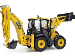 Komatsu WB97S-8 Backhoe Loader Yellow 1/50 Diecast Model Universal Hobbies UH8139