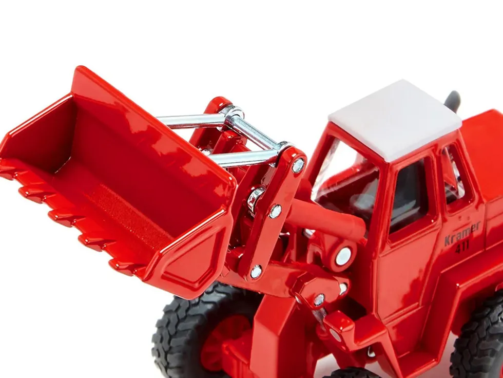Kramer 411 Wheel Loader Red with White Top 1/50 Diecast Model Siku SK3563
