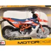 2023 KTM 690 SMC R Orange and Blue 1/12 Diecast Motorcycle Model by Maisto