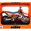 2023 KTM 690 SMC R Orange and Blue with Display Base 1/12 Diecast Model by Maisto