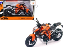 KTM 1290 Super Duke R Motorcycle Orange 1/12 Diecast Model New Ray 57653