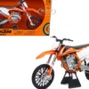 2018 KTM 450 SX F Dirt Bike Motorcycle Orange and White 1/6 Diecast Model New Ray 49613