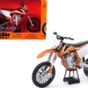 KTM 450 SX-F Dirt Bike Orange White Motorcycle Model 1/10 New Ray 57943