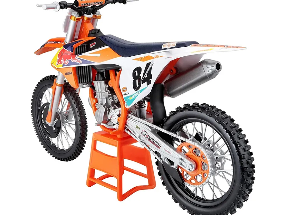 KTM 450 SX-F #84 Jeffrey Herlings "Red Bull KTM Factory Racing" (2018) 1/6 Diecast Motorcycle Model by Maisto