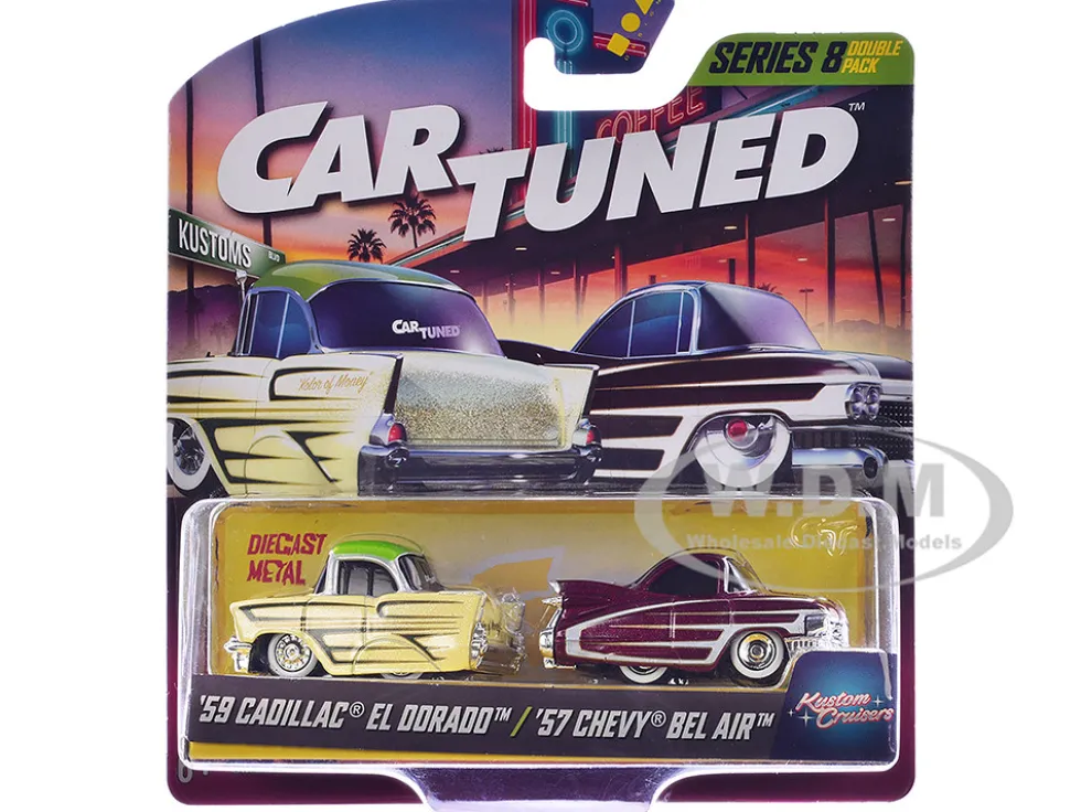 Kustoms Double Pack Series 8 Set of 4 Cars Diecast Model Cars by CarTuned