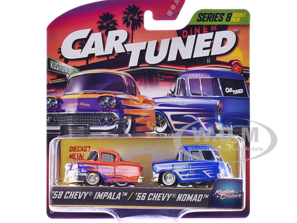 Kustoms Double Pack Series 8 Set of 4 Cars Diecast Model Cars by CarTuned