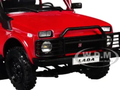 1980 Lada Niva Red with Roof Rack and Accessories 1/18 Diecast Model Car by Solido