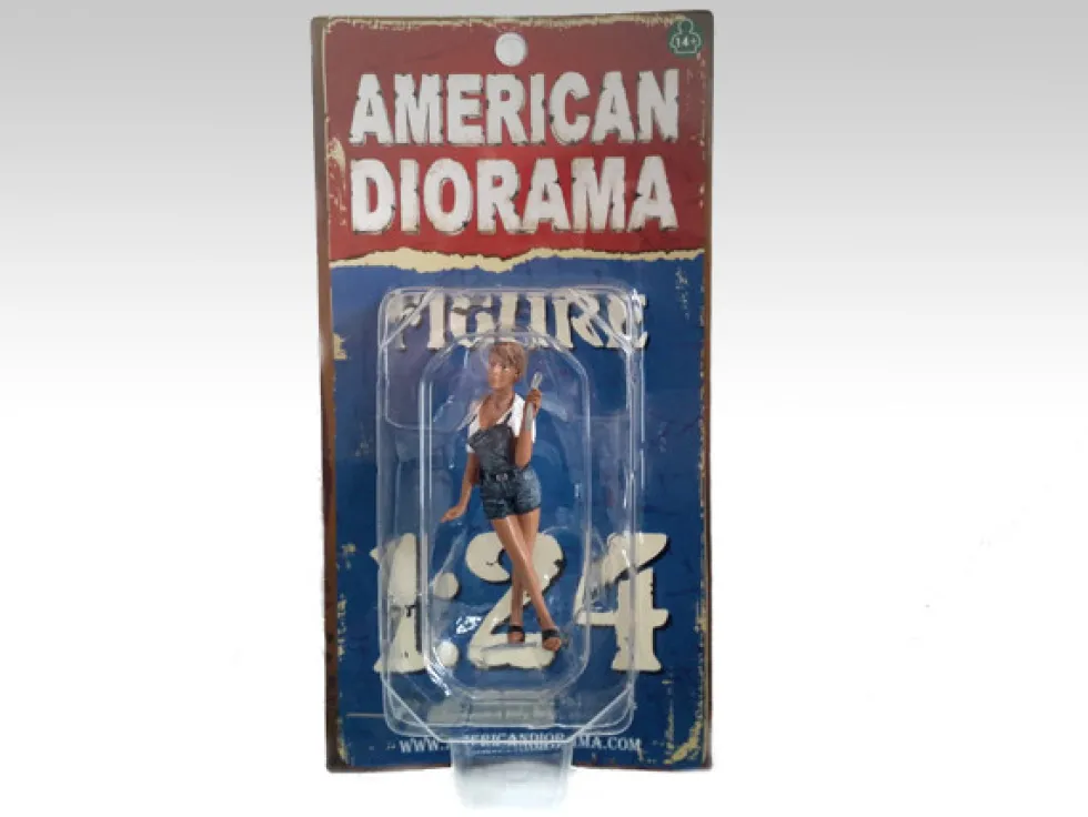 Lady Mechanic Sofie Figure For 1:24 Scale Models American Diorama 23959