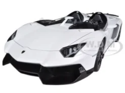 Lamborghini Aventador J White 1/18 Diecast Car Model AutoArt 74674