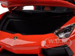 2012 Lamborghini Aventador LP700-4 Orange 1/18 Diecast Model Car Bburago 11033