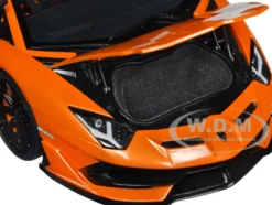 Lamborghini Aventador SVJ Arancio Atlas Pearl Orange 1/18 Model Car Autoart 79218