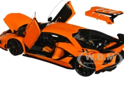 Lamborghini Aventador SVJ Arancio Atlas Pearl Orange 1/18 Model Car Autoart 79218