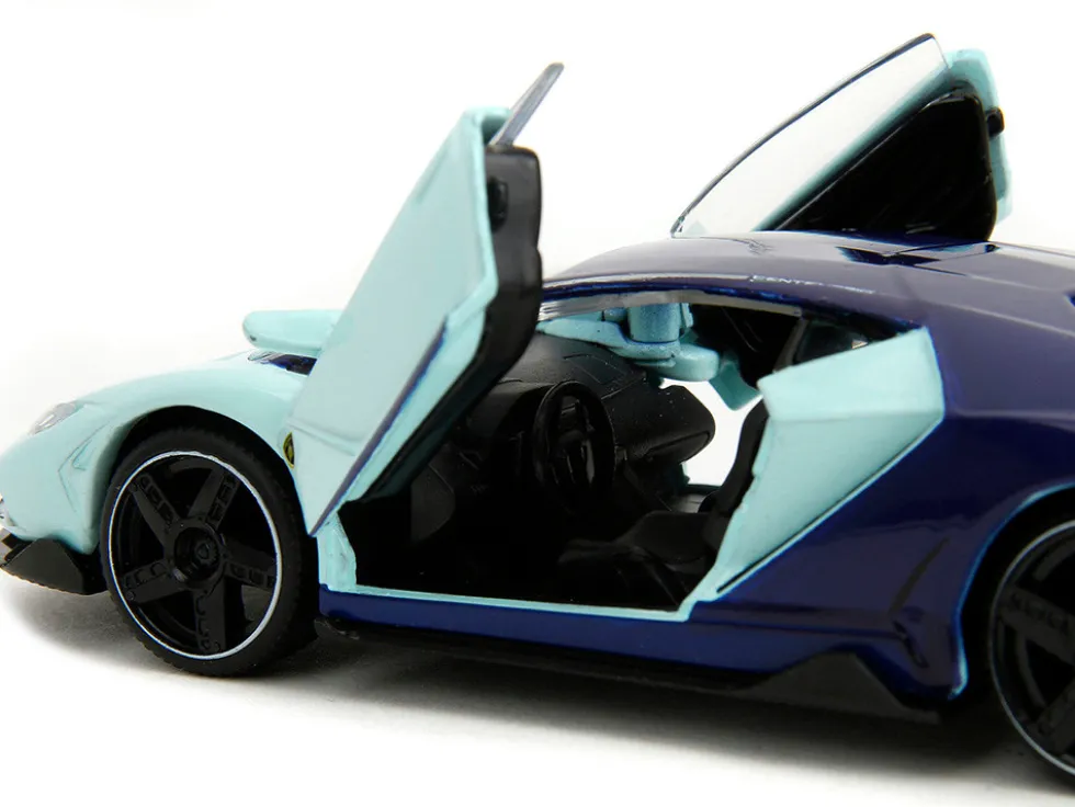 Lamborghini Centenario Light Blue and Purple Pink Slips Series 1/32 Diecast Model Car Jada 35365