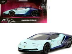 Lamborghini Centenario Light Blue and Purple Pink Slips Series 1/32 Diecast Model Car Jada 35365