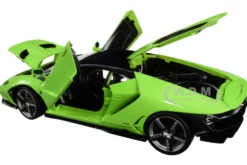 Lamborghini Centenario Lime Green Matt Black Top 1/18 Diecast Model Car Maisto 31386