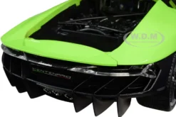 Lamborghini Centenario Lime Green Matt Black Top 1/18 Diecast Model Car Maisto 31386