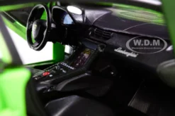 Lamborghini Centenario Lime Green Matt Black Top 1/18 Diecast Model Car Maisto 31386