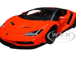 Lamborghini Centenario Orange with Matt Black Top Special Edition 1/18 Diecast Model Car Maisto 31386or