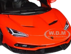 Lamborghini Centenario Orange with Matt Black Top Special Edition 1/18 Diecast Model Car Maisto 31386or